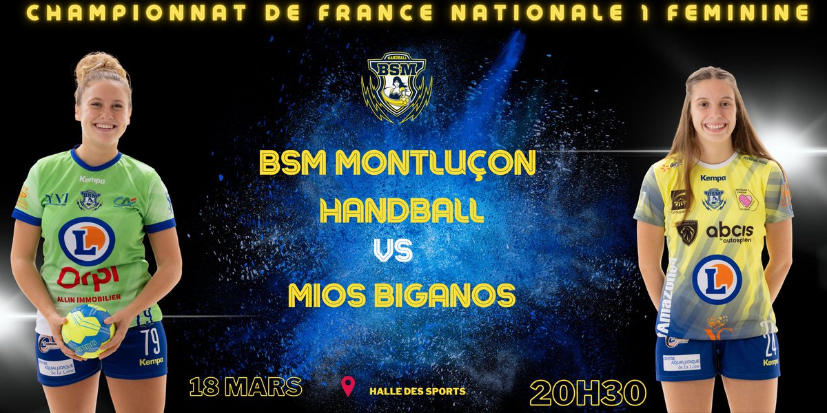 BHandball's tweet image. #N1F

Nos Amazones N1F reviennent à La Halle des Sports ce samedi 18 mars!

Venez nombreux ! 🎉

#GrandirEnsemble