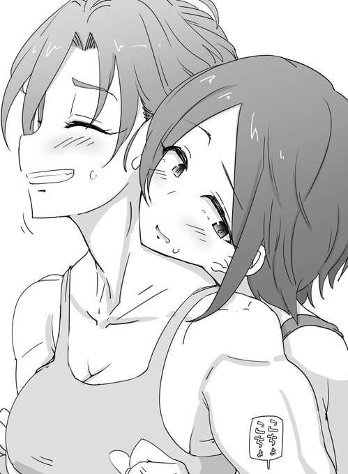 ファンボックスに『木場真奈美さんと東郷あいさんのくすぐり我慢デスマッチ』リクエストが来たので描きました 