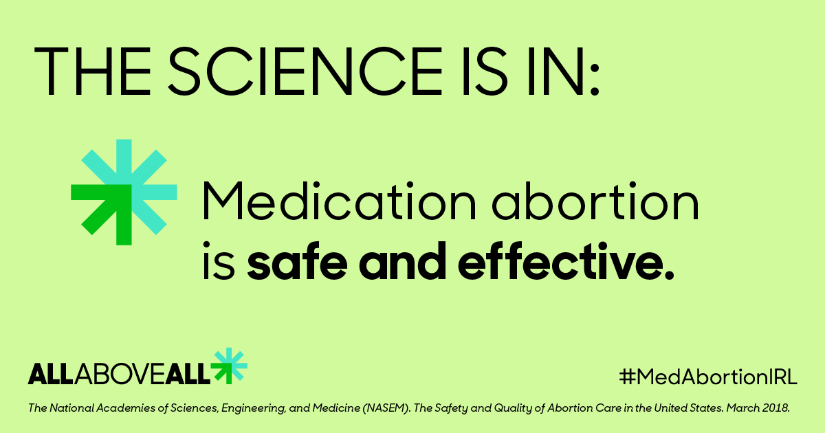 Despite being safe, effective, and FDA-approved for 20+ years, baseless restrictions and anti-abortion politicians are attempting to push medication abortion out of reach. In real life, our laws will follow science, not politics. We need #MedAbortionIRL 💊 💻