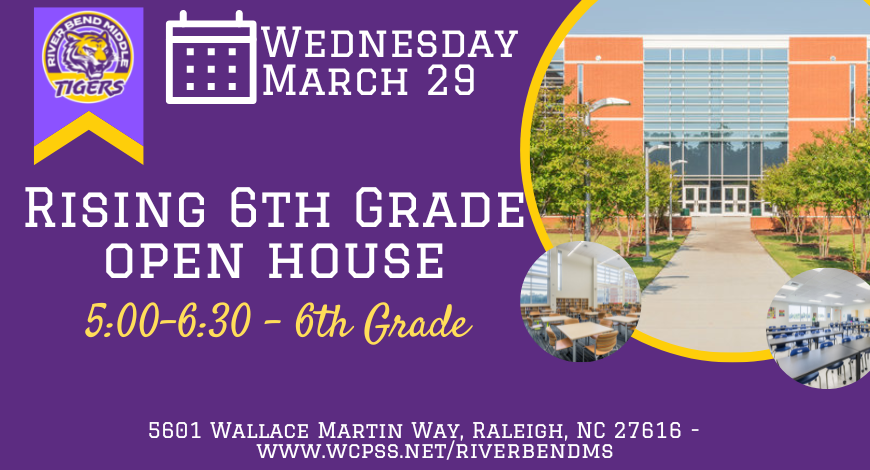 River Bend Middle School (@river_bend_ms) on Twitter photo 💜💛Rising 6th Graders - Open House for families who are new to RBMS will be March 29 from 5-6:30. Be sure to attend to be prepared for the transition to middle school
<a href="/RiverBend_ES/">River Bend ES</a> <a href="/BeaverdamES/">Beaverdam Elementary</a> <a href="/RogersLaneES/">Rogers Lane ES</a> <a href="/FoxRoadES/">Fox Road Elementary</a> <a href="/WildwoodForest/">Wildwood Forest</a> <a href="/MECME_School/">MillbrookElem</a> <a href="/harriscreekelem/">Harris Creek Elem</a> 💜💛Rising 6th Graders - Open House for families who are new to RBMS will be March 29 from 5-6:30. Be sure to attend to be prepared for the transition to middle school
<a href="/RiverBend_ES/">River Bend ES</a> <a href="/BeaverdamES/">Beaverdam Elementary</a> <a href="/RogersLaneES/">Rogers Lane ES</a> <a href="/FoxRoadES/">Fox Road Elementary</a> <a href="/WildwoodForest/">Wildwood Forest</a> <a href="/MECME_School/">MillbrookElem</a> <a href="/harriscreekelem/">Harris Creek Elem</a>