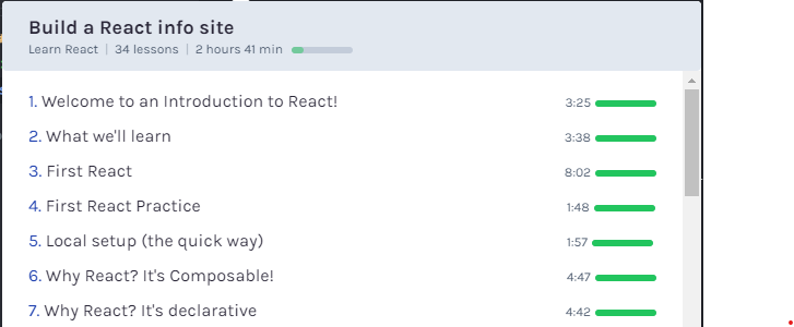 iriya1505's tweet photo. #Day1 of #100DaysOfCode <🤓/> 
 
✨Started learning #React from scratch  
✨Started Course "Learn React" by 
@bobziroll on @scrimba (There are 4 main modules)...         
✨Done with the lesson 7/34 from Module-1 📒 https://t.co/1PYccyjVGb