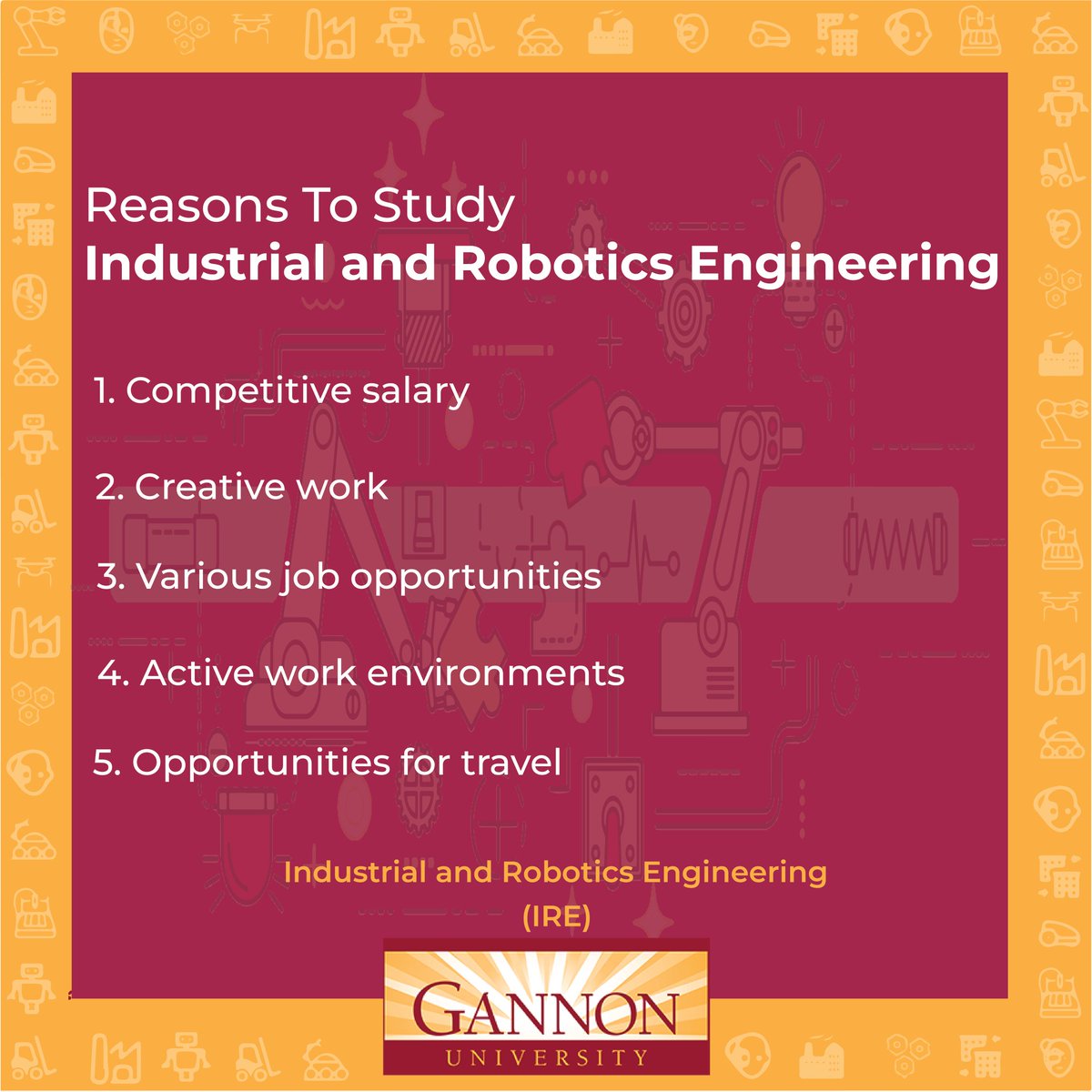 Gannon Industrial and Robotics Engineering tweet media