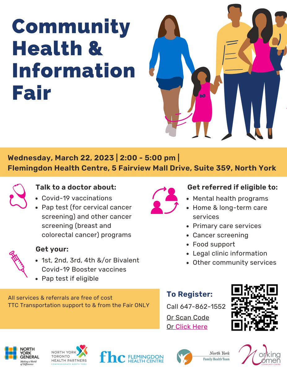 NYT_HP's tweet image. March is #ColonCancerAwarenessMonth

Visit our Community Health Fair @fhc_chc on Wed, Mar 22 from 2-5pm to talk to a Dr. about colorectal cancer screening: bit.ly/3L1n27W 

Other #CancerScreening (breast &amp;amp; cervical) and #COVID vaccines also available.

#OHTs