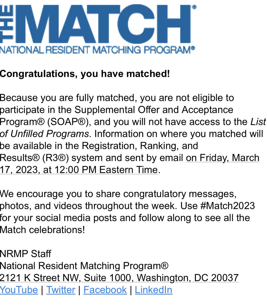 I’m going to be an OBGYN! Regardless of all the people who told me no. Regardless of all the setbacks I’ve had. First gen born in the US., First B.S., First post bac, first doctor! 👏🏼👏🏼👏🏼 #match2023 #obgyntwitter #medwishlist
