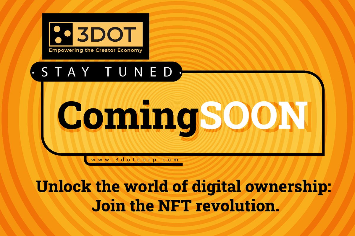 3dot_corp's tweet photo. 3DOTCorp : Our Upcoming NFT Marketplace launching soon ... #nft #nftmarketplace #contentcreators #nftart #nftartists #cryptocommunity #3DOT https://t.co/LWTZCRwGwZ