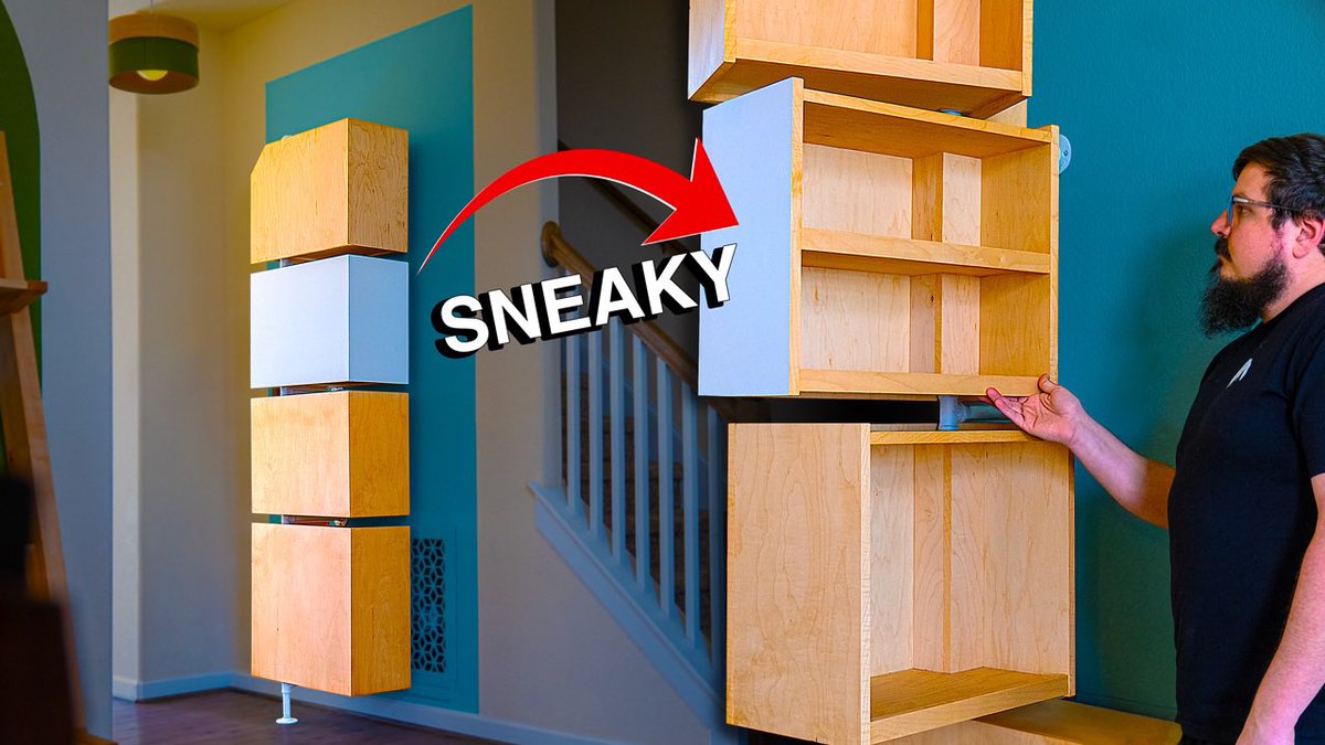 New video for some Sneaky Storage Cabinets is LIVE! Check it out here: youtu.be/fHLgdHgCjyA #woodworking #cabinets #moderndesign
