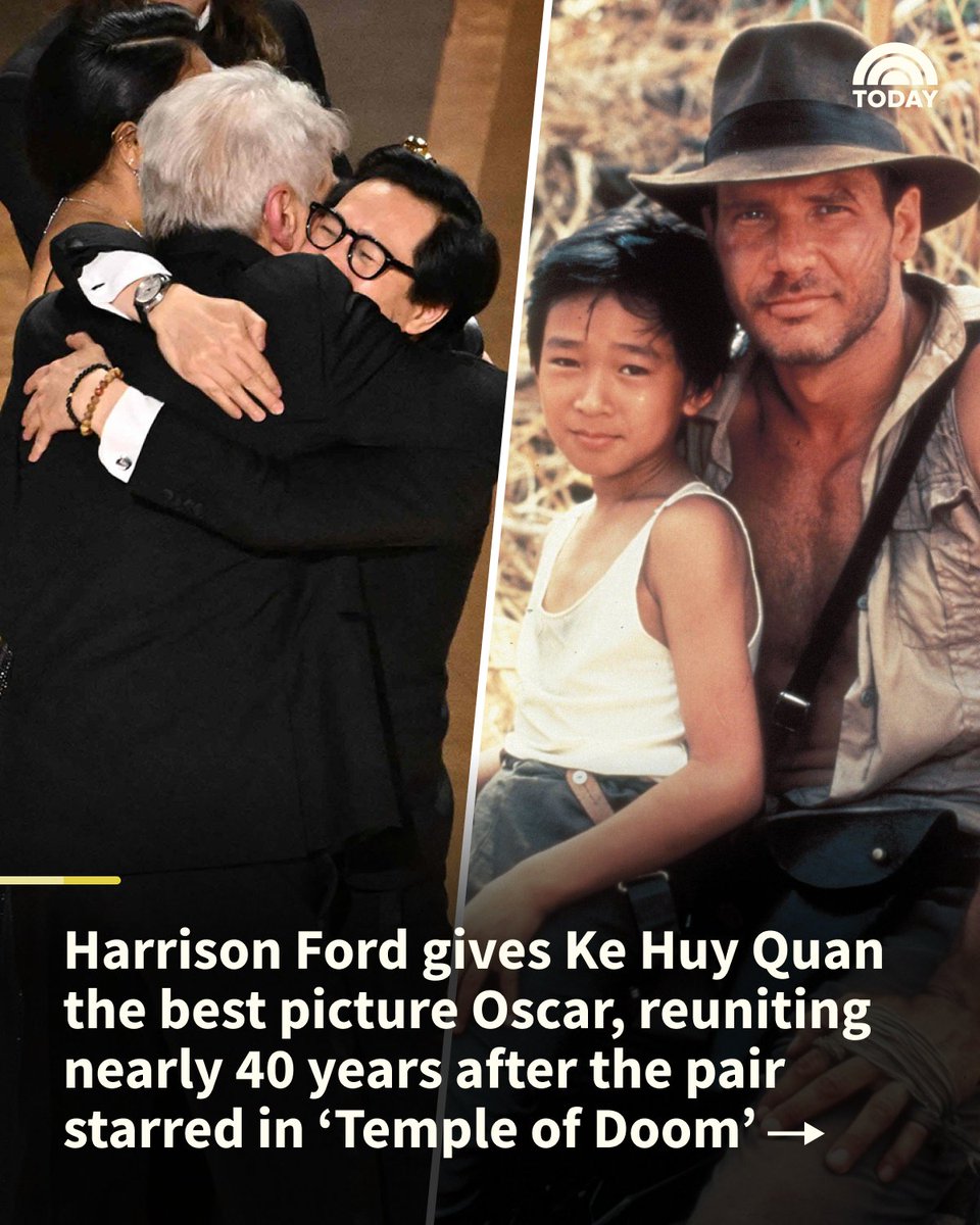 Indiana Jones And Short Round Together Again: Harrison Ford And Ke