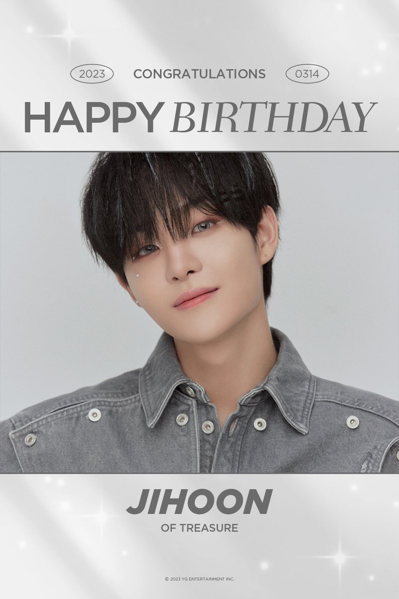 HAPPY BIRTHDAY JIHOON 🎉 ✅2023.03.14 #TREASURE #트레저 #JIHOON #지훈 #HAPPYBIRTHDAY #20230314 #YG