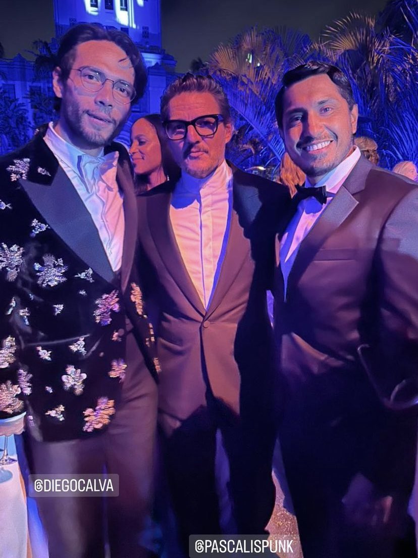 pedro pascal, tenoch huerta and diego calva at the #oscars after party