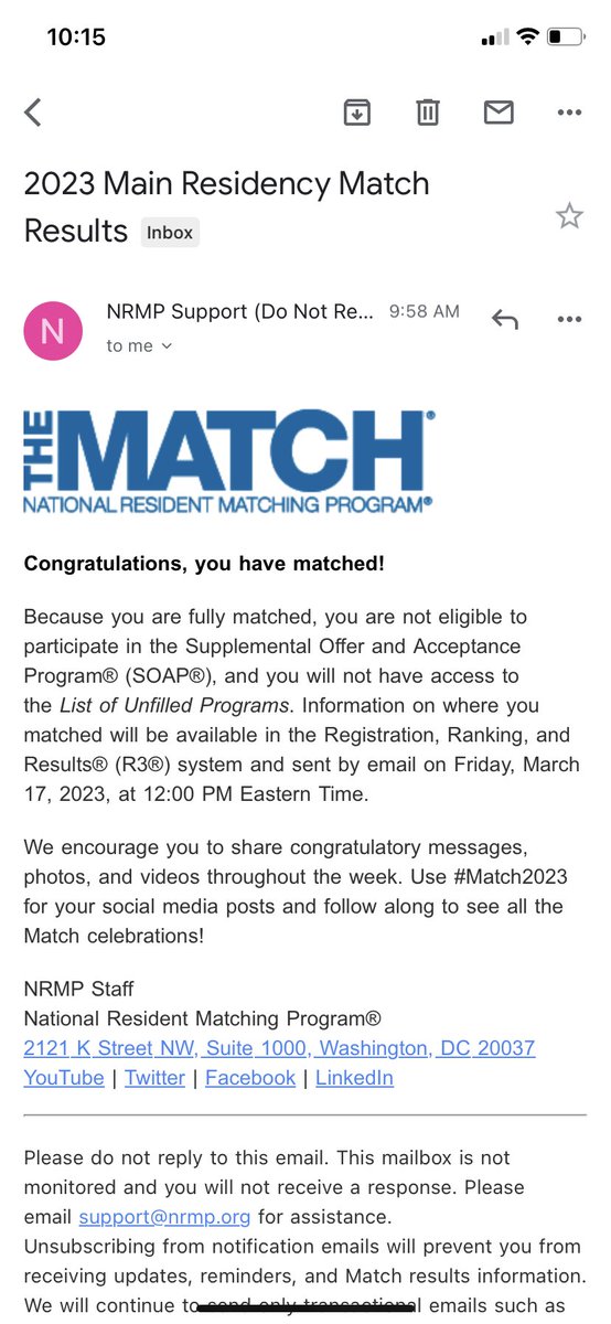 THANK YOU GOD!!! #MATCH2023 #obgyntwitter #GynGang