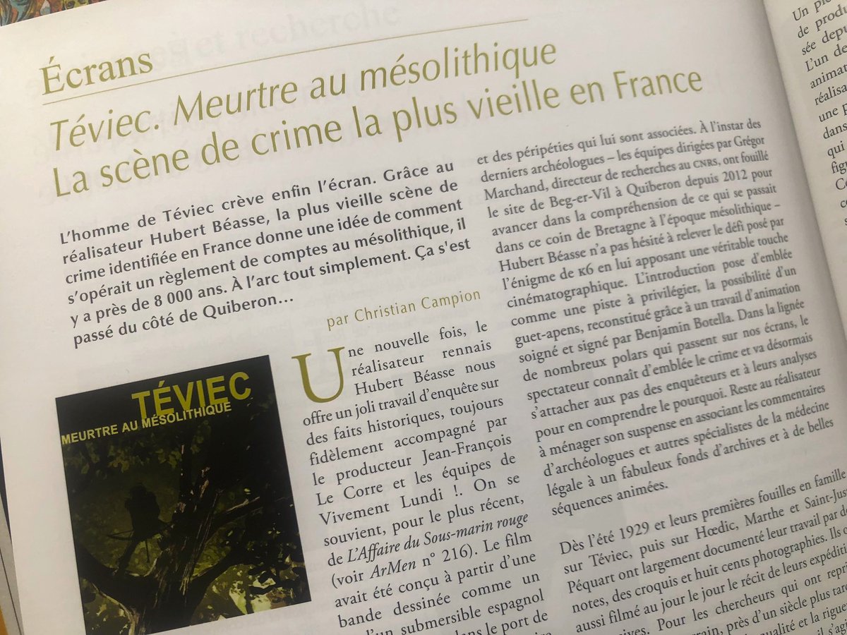 amigalithes's tweet photo. @VivementLundi + @GregorMarchand : séance spé au #ciné Le Paradis à #Quiberon, samedi 25/03, avec très bon docu « Meurtre au #Mésolithique » à #Téviec (avec @CathMalaco et Marylène Pathou Matis) passé sur @F3BretagneCom, avec article dans la @Revue_ArMen : https://t.co/90E1g37J4T https://t.co/tiMHGirS8l