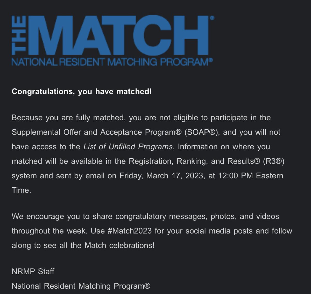 I’m going to be a surgeon! 🥳 #Match2023 #gensurgmatch2023 #ILookLikeASurgeon