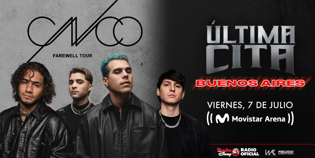 MovistarArenaAR's tweet photo. No estoy llorando... 😢

Pero nuestra ÚLTIMA cita con @cncomusic es el 7 de Julio en el Arena 🇦🇷

🎟️ Preventa exclusiva para clientes Movistar desde ahora hasta el 15 de Marzo 12hs ¡Ya podés pedir tu código en https://t.co/Cn56DOMJkG!

🎫 Vta Gral: 15.03 12hs https://t.co/S1D0UaJ7ZX