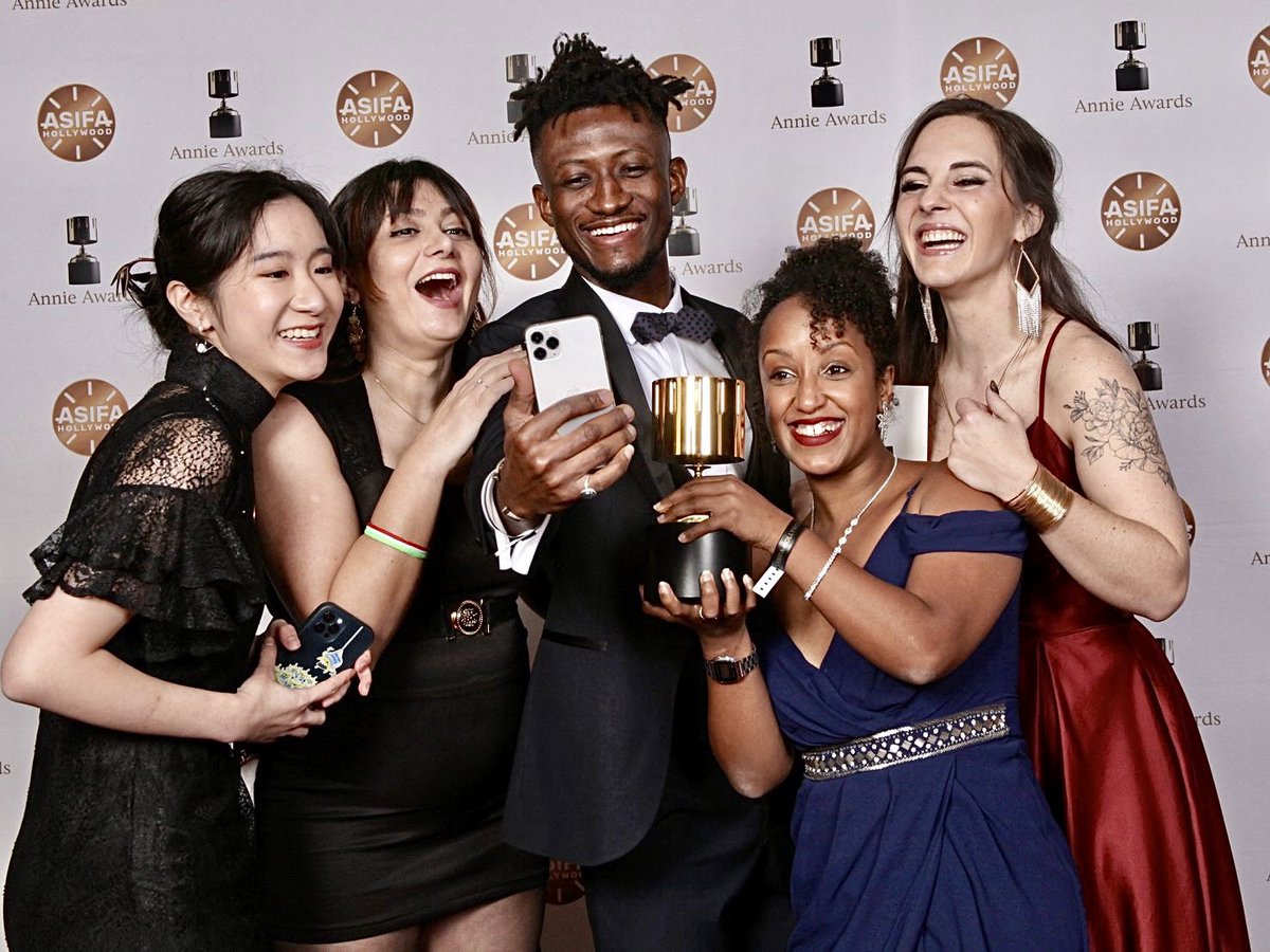 zackie_tlk's tweet photo. A huge thank you to @ASIFAHollywood for the recognition of our film and awarding us for the Best Student Film at the ANNIE Awards! We’re honored! 🏆 https://t.co/cjQx1uxXBP