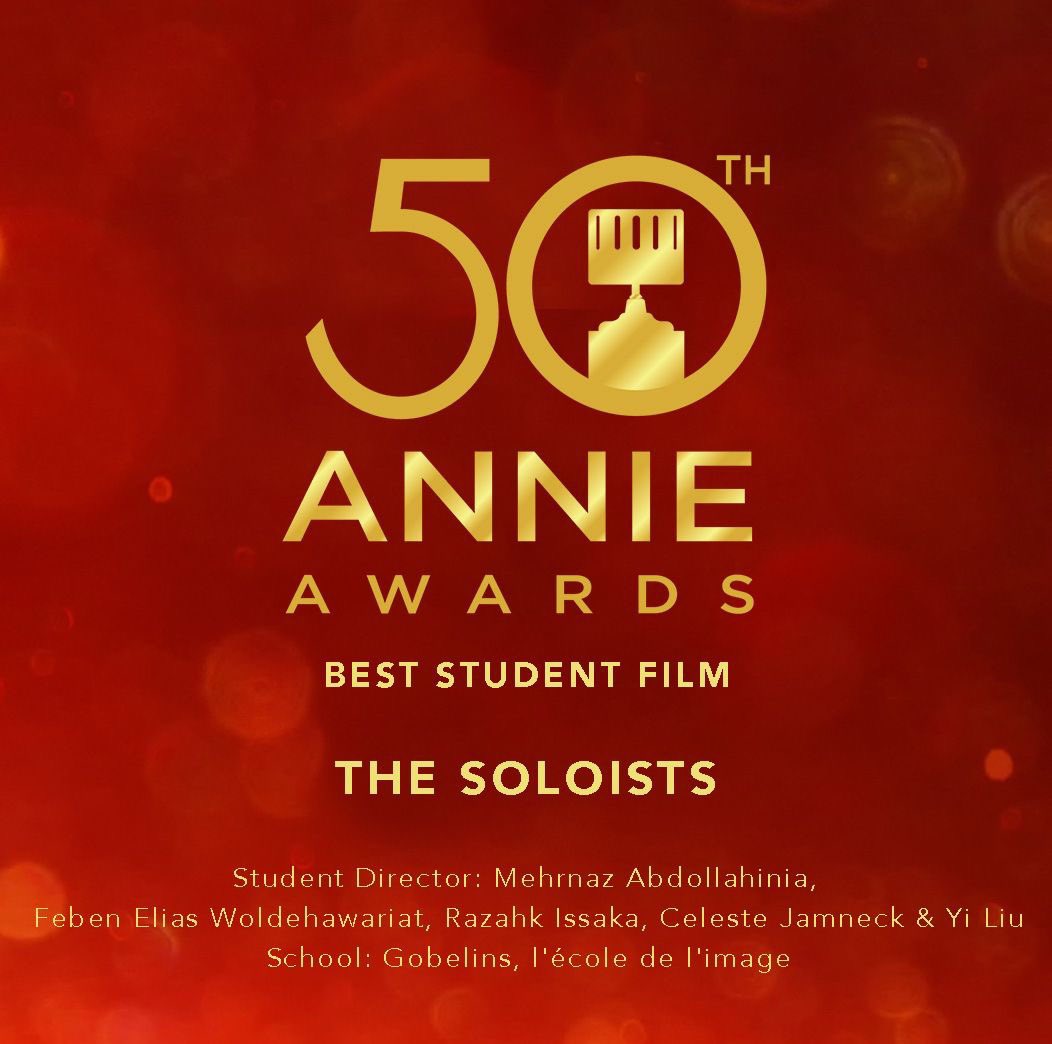 zackie_tlk's tweet photo. A huge thank you to @ASIFAHollywood for the recognition of our film and awarding us for the Best Student Film at the ANNIE Awards! We’re honored! 🏆 https://t.co/cjQx1uxXBP