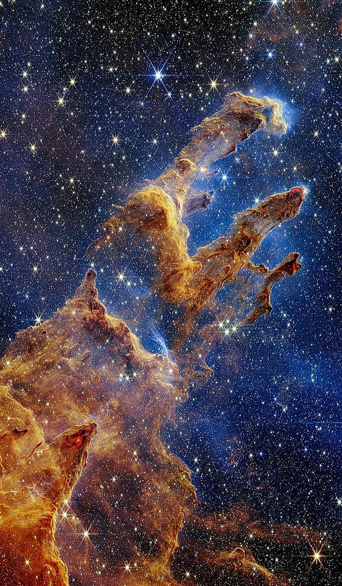 CuriosityonX's tweet photo. I can't get over how mesmerising this photo of "Pillars of Creation" is

📸: James Webb https://t.co/r73Rg5MkdH