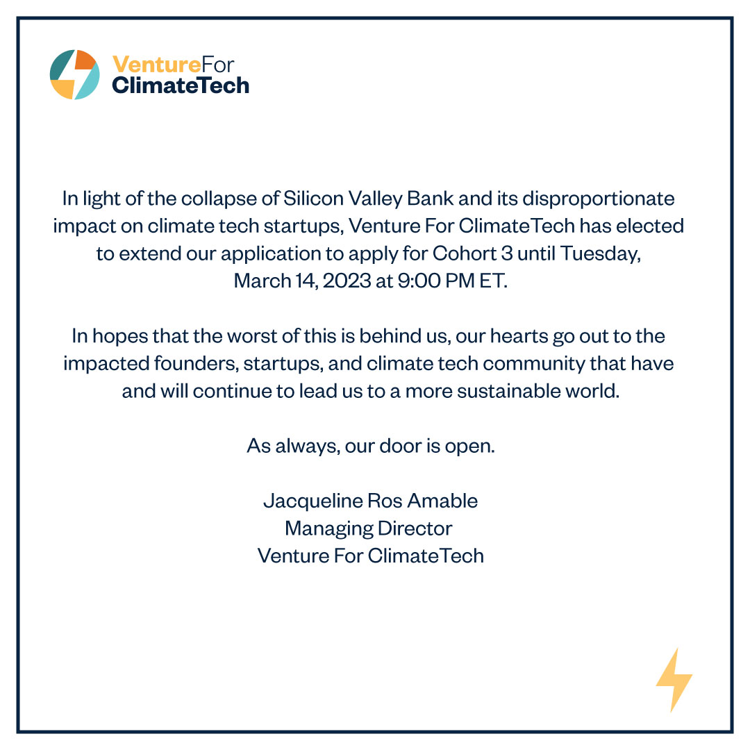 forclimatetech's tweet photo. Our door is always open to the climate tech community. https://t.co/WtDbHM7NOX