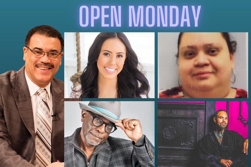 BronxnetTV's tweet photo. All new week, all new #OPENMonday! Guests include @nutritionbymia, Members of the @yambofoundation team, Public Speaker, Life Coach and Author @ruskirkman, and Bassist and Composer @bubbylewis! Learn more ➡️ https://t.co/qWlggO6k67 https://t.co/IefDQ9lo7t