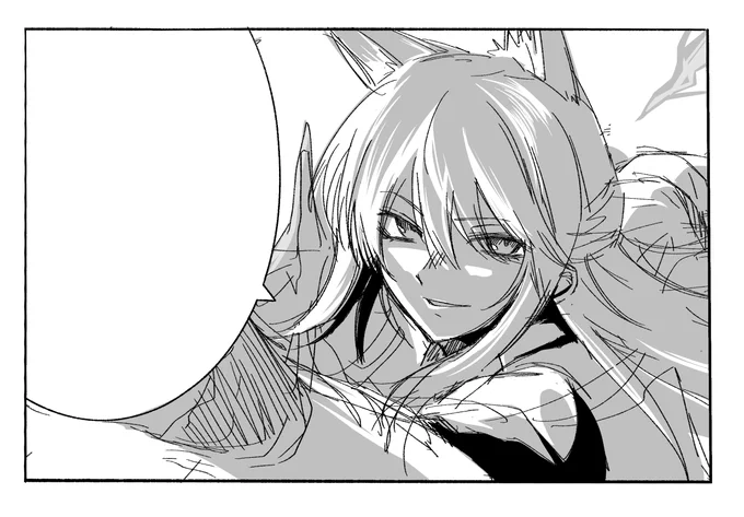 漫画風お試し落書き...?(セリフはご想像にお任せします) 