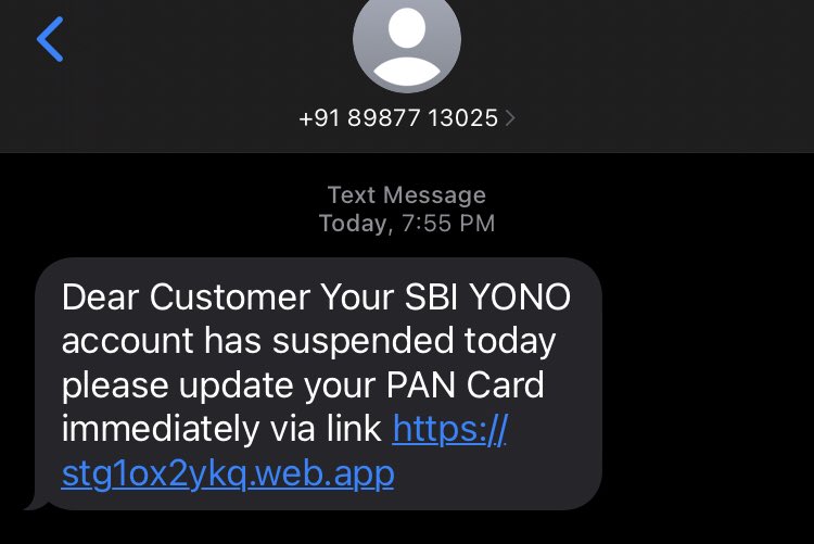 Jayram_Seervi's tweet photo. #SBI .. These days we are getting lot of messages like this . please look into it.#Fraud https://t.co/X43LD0Ce2Q