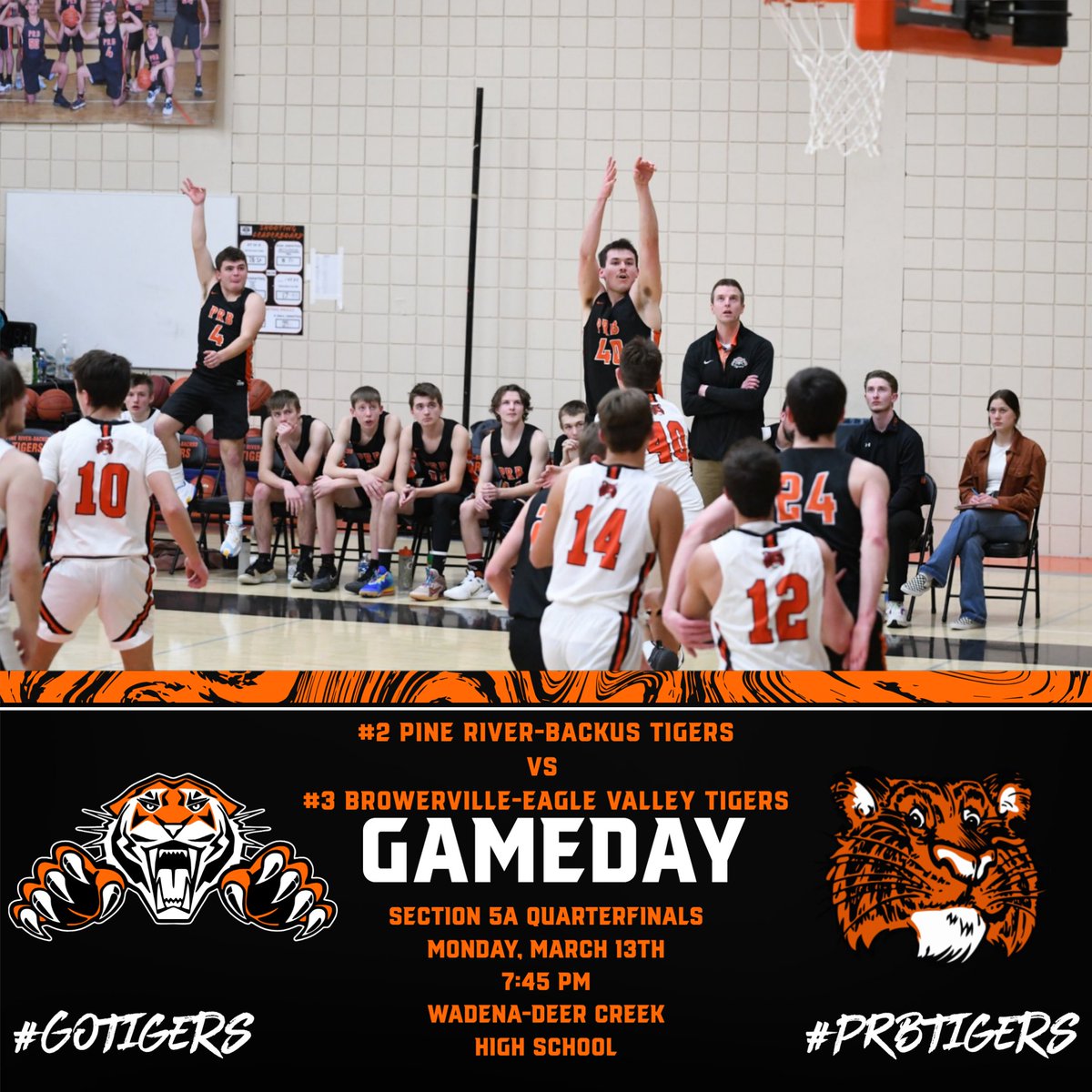 Pine River-Backus Tigers AD tweet media