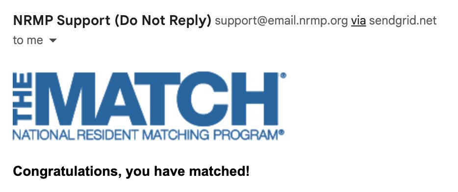 🥳🥳🥳 #Match2023 #SurgTwitter #MedTwitter
