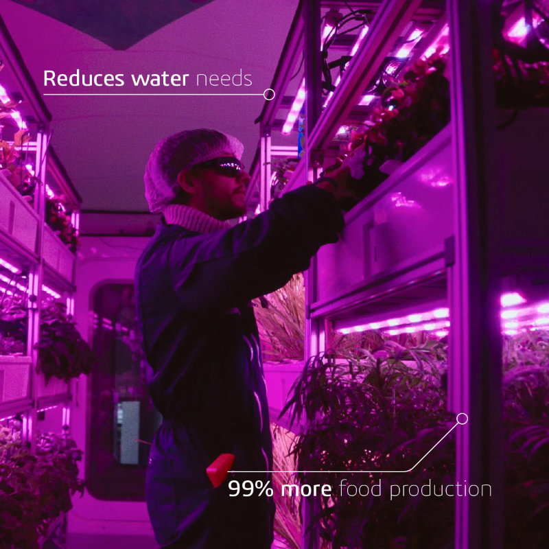 Dassault3DS's tweet photo. Meet the first BioPod, one of many self-sufficient systems aiming to sustain human life without outer interventions.