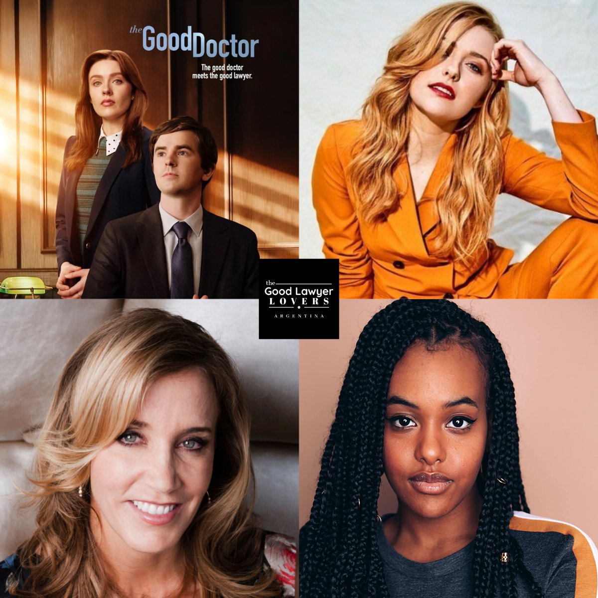 Its tonight !!! 
The time has come. 

Watch and support these three talented and incredible women. 

@kennedymcmann
#FelicityHuffman
#BethlehemMillion

#TheGoodLawyer
#TheGoodDoctor
#FreddieHighmore
@GoodDoctorABC