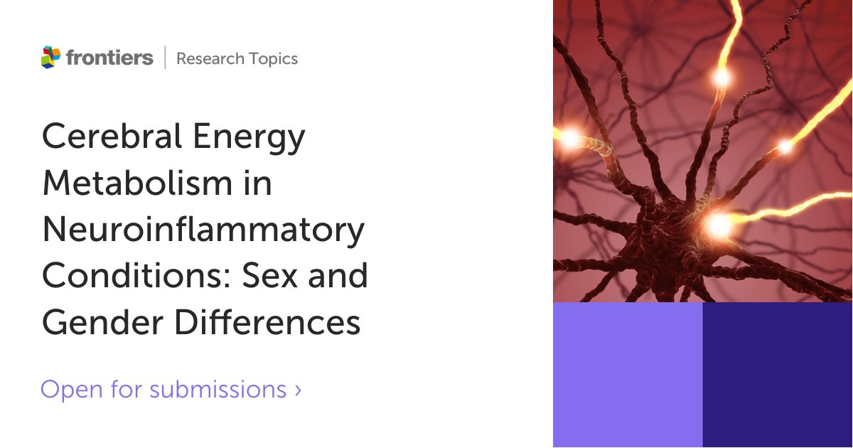 FrontNeurosci's tweet photo. How do sex and gender differences impact on neuroenergetics in neuroinflammation underlying neurodegenerative and chronic diseases?🧠💥

Abstract deadline🗓️10 April 2023
Manuscript deadline🗓️11 August 2023 

Learn more at➡️https://t.co/gD3cZkqhUu
#metabolism #neuroinflammation https://t.co/rozFPGtfrG