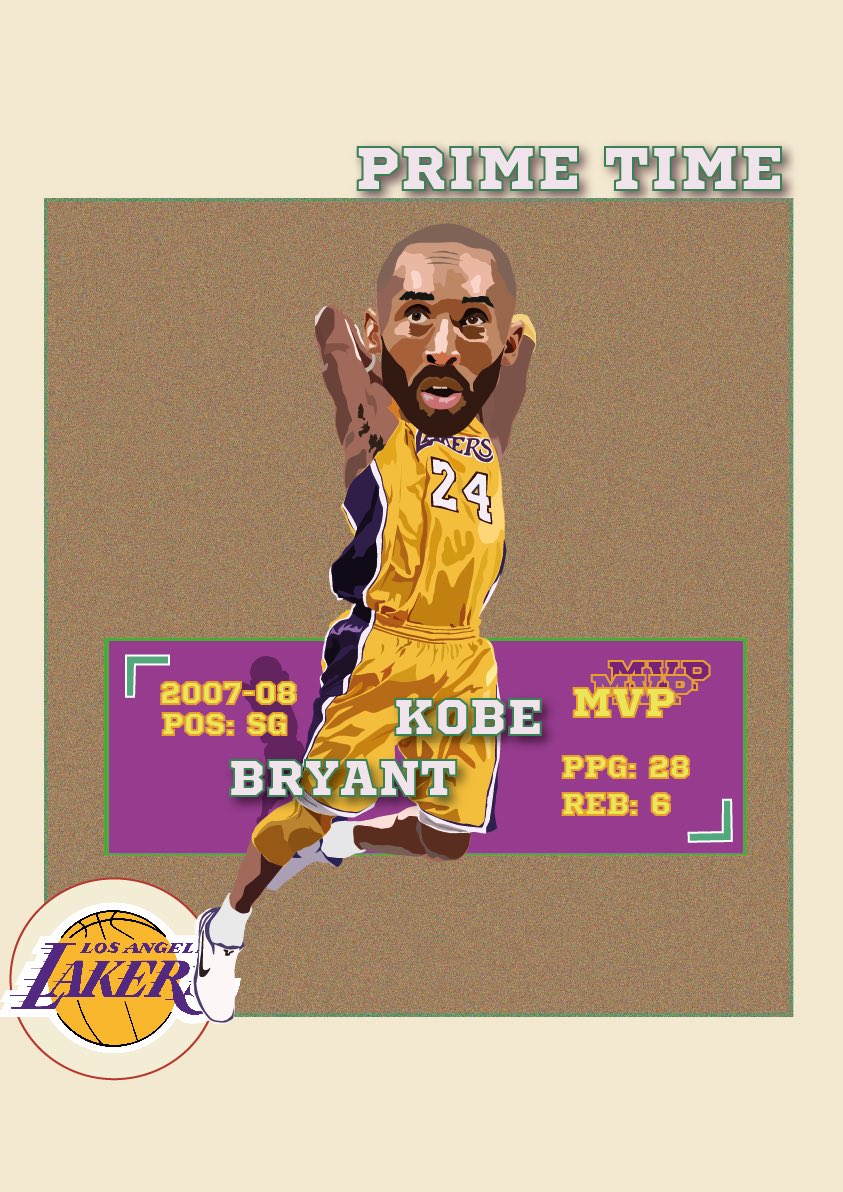 a35_art's tweet photo. Mamba Forever 💜💛 Prime Time series final ‘card🏀

Basketball misses you dearly Kobe Bryant🕊️ https://t.co/W7ImVx8h8N