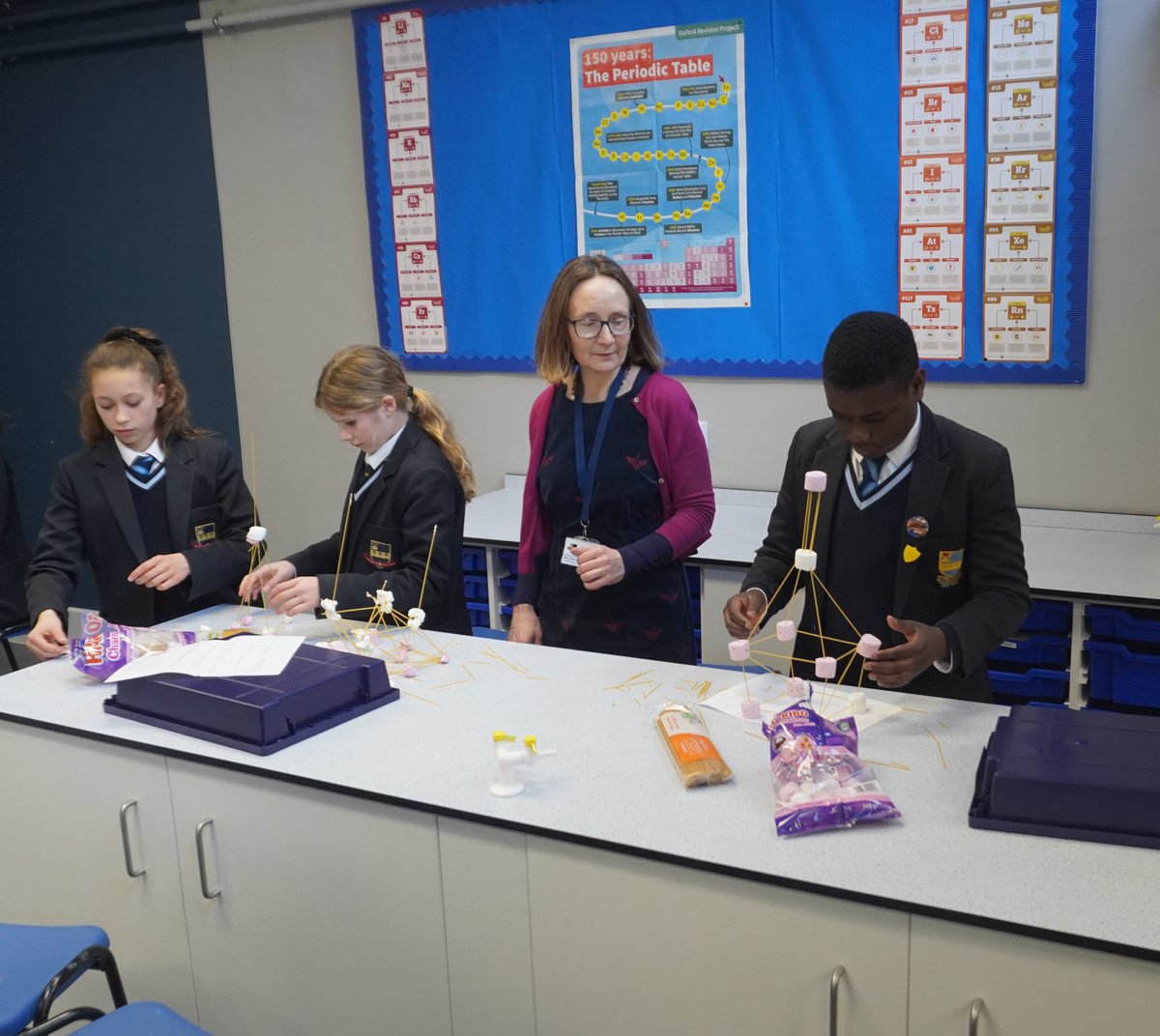 To celebrate the start of British Science Week, we held a building challenge to create the tallest freestanding spaghetti and marshmallow tower. There were some amazing creations but congratulations go to our winners with an impressive 68cm tower!
#BSW23 <a href="/ScienceWeekUK/">British Science Week</a> #STEM