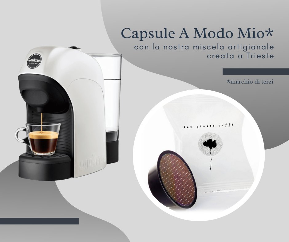 CaffeSanGiusto's tweet photo. Acquista direttamente dalla torrefazione: consegna gratuita a #Trieste
Scegli le capsule #amodomio* con l'originale miscela di #caffè creata e tostata nella storica Torrefazione San Giusto ❤
🛒 e-shop: https://t.co/gFqZCDuqe4
Spedizioni veloci in tutt'Italia
*marchio di terzi https://t.co/CauZ7yElJQ