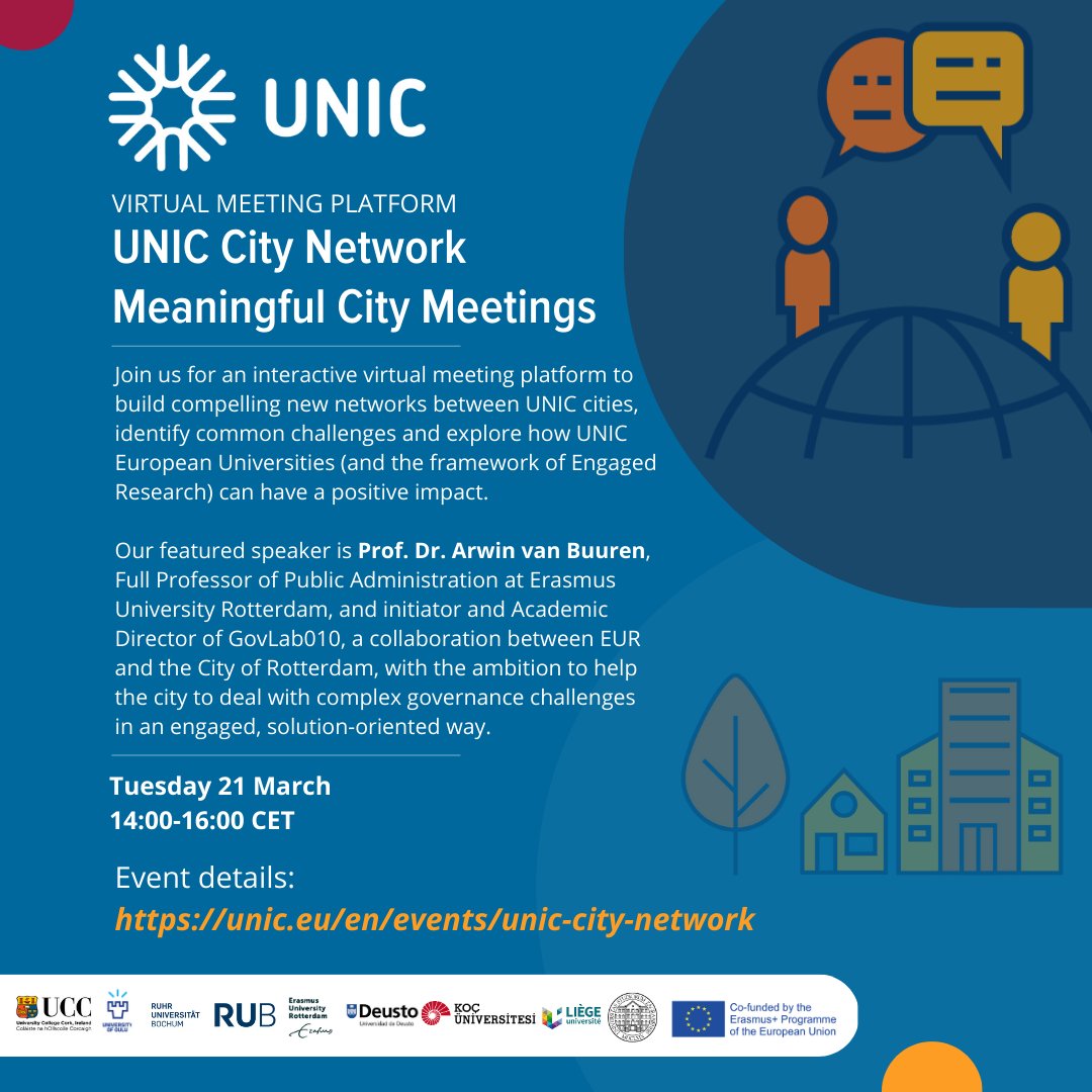 UNIC (@unic_eu) on Twitter photo đź””Excited to present a special "UNIC City Network" Virtual Meeting Platform on Tue March 21!
w/ <a href="/arwinvanbuuren/">Arwin van Buuren</a>, we'll be discussing how to build compelling networks between UNIC cities, and thinking though engaged solutions to common challenges. Details: unic.eu/en/events/unic… 🔔Excited to present a special "UNIC City Network" Virtual Meeting Platform on Tue March 21!
w/ <a href="/arwinvanbuuren/">Arwin van Buuren</a>, we'll be discussing how to build compelling networks between UNIC cities, and thinking though engaged solutions to common challenges. Details: unic.eu/en/events/unic…