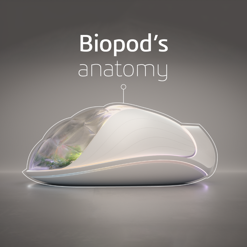 Dassault3DS's tweet photo. Meet the first BioPod, one of many self-sufficient systems aiming to sustain human life without outer interventions.
