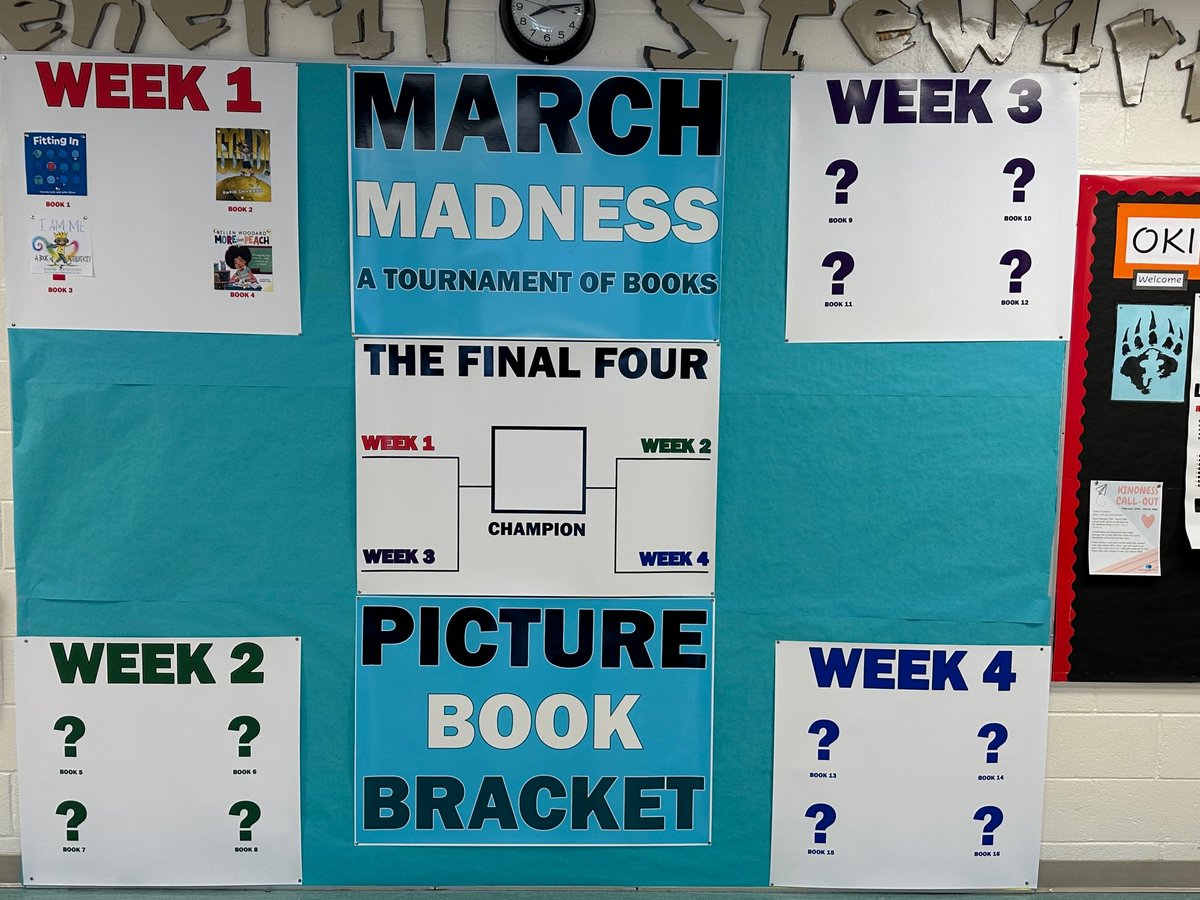 It's back!  The March Madness Picture Book Bracket!  Who will be crowned this year's champ?  Will it be one of these books from week 1?