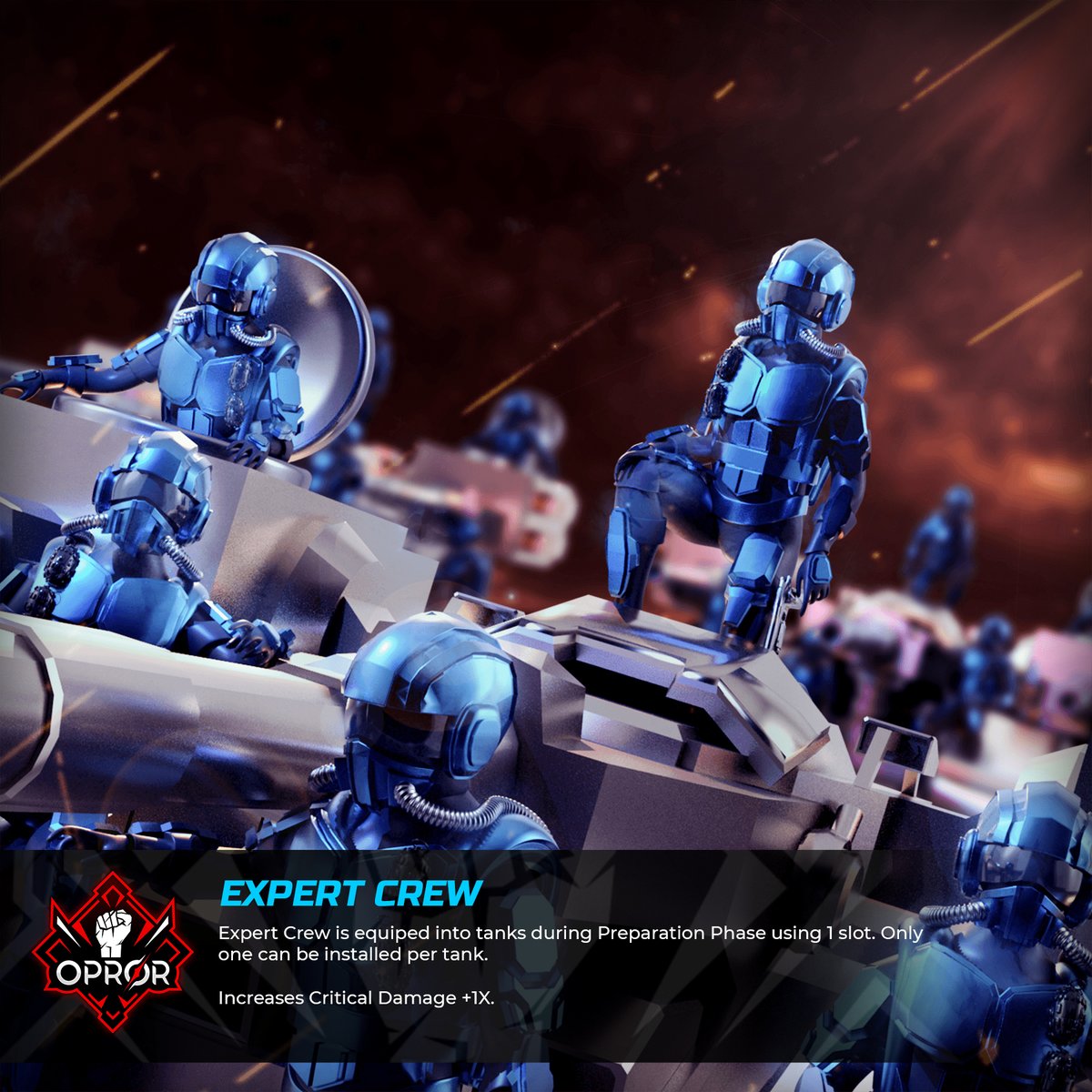 PatchNotesGames's tweet photo. You already met the tanks...   now get to know the Techs and Gears of Opror. 

#opror #nftgame #battletanks #techcards #gearcards #tcg #autochess https://t.co/b34siBGpFT