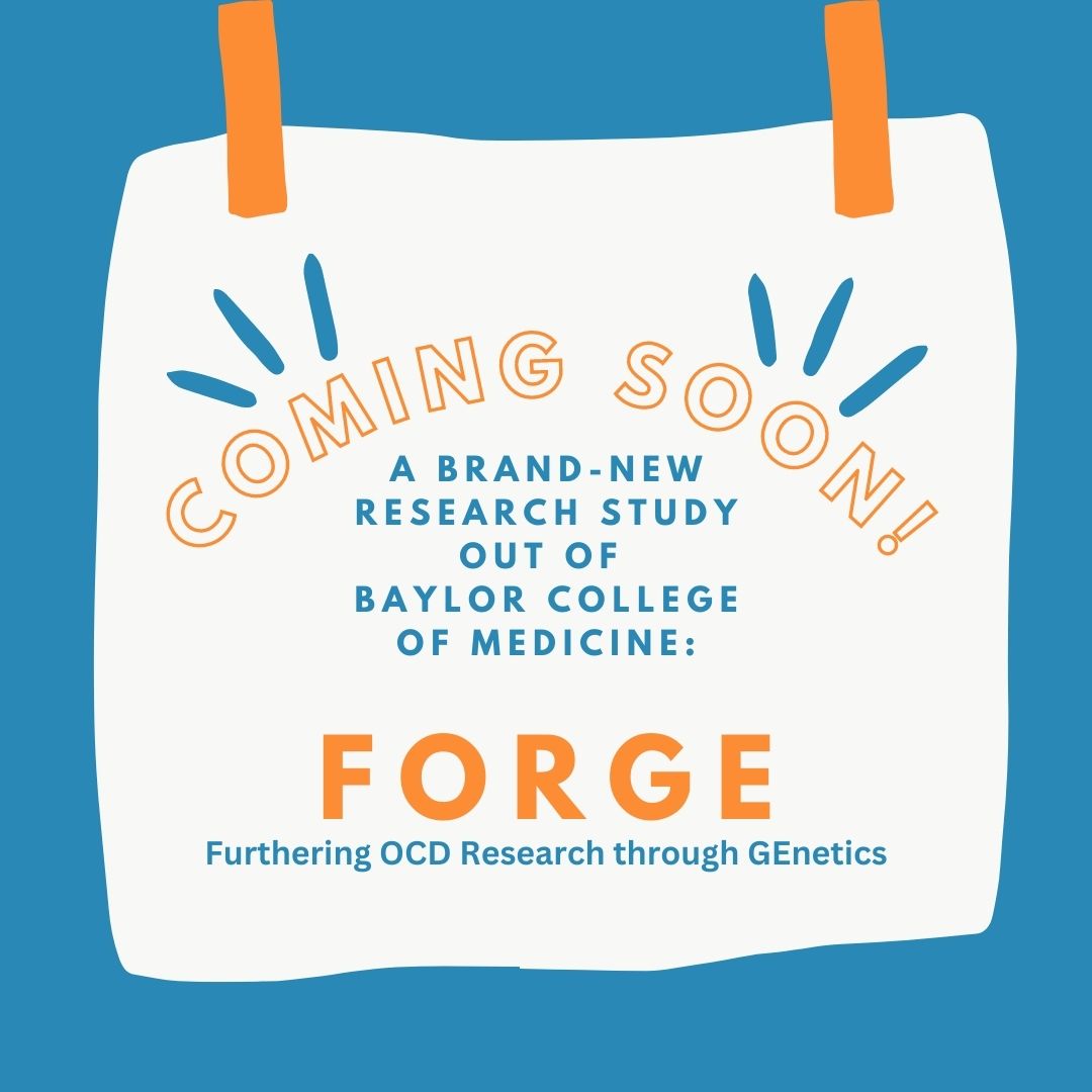 BCMForgeStudy's tweet image. We are FORGE (Furthering OCD Research through GEnetics), a new research study based out of Baylor College of Medicine! Follow us today -- and stay tuned to learn more about what our study is, who is eligible to participate, educational content related to OCD, and so much more!