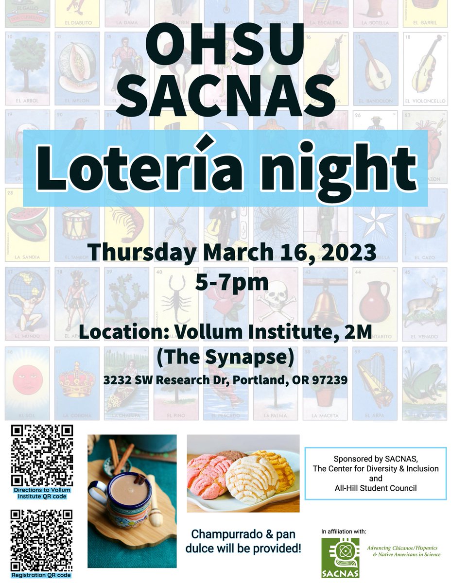 📣Join OHSU SACNAS for our first event! 

Spread the word, all are welcome!