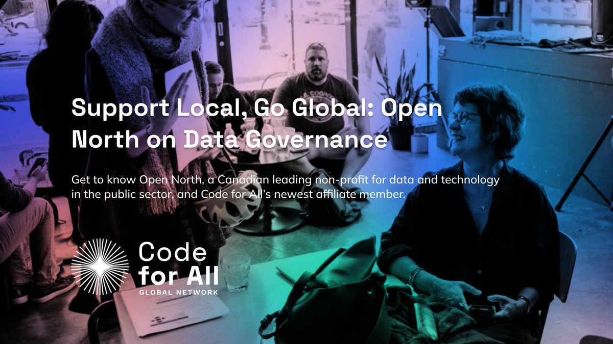 <a href="/opennorth/">Open North / Nord Ouvert</a> is a leading 🇨🇦 Canadian non-profit organization dedicated to advancing data &amp; tech in the public sector. As Code for All's newest affiliate member, they are committed to promoting inclusive data governance.

💡 Learn more about their work → bit.ly/3FlpQsV