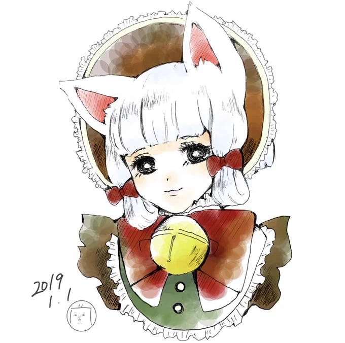 【過去絵】1〜3枚目はiPhoneに人差し指で描いてた時代 