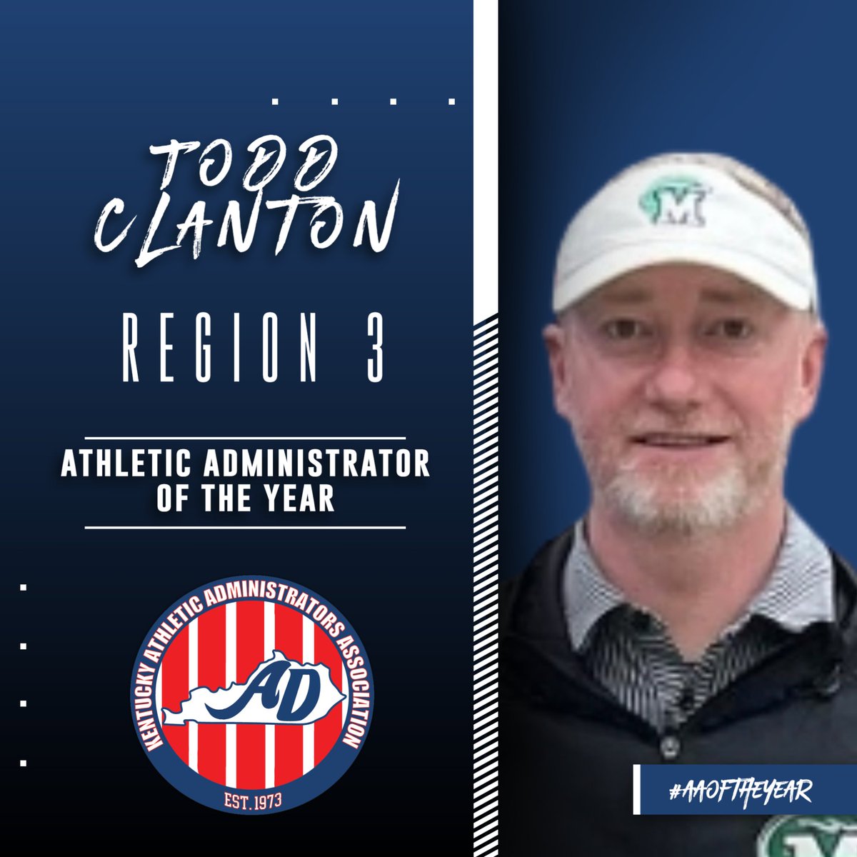 Congratulations to Todd Clanton from Meade County High School for being selected as the Region 3 Athletic Administrator of the Year. <a href="/meadecountyhigh/">MEADE COUNTY HIGH SCHOOL</a> @ToddClanton