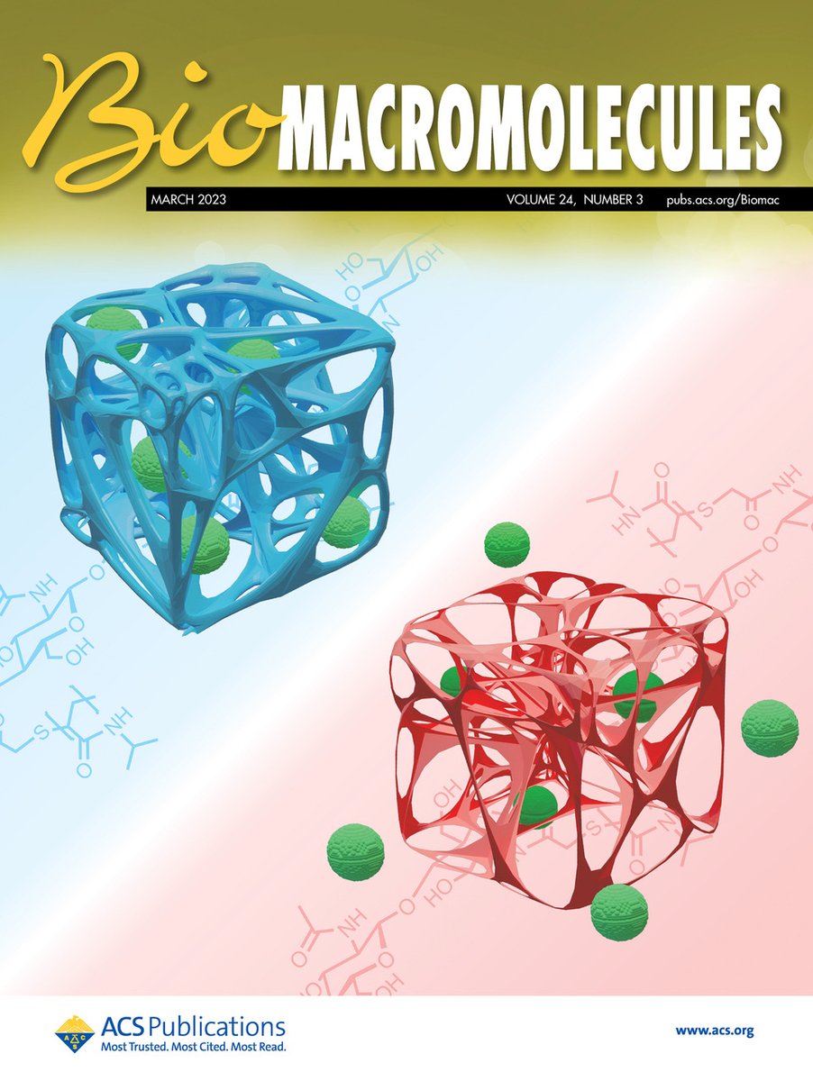🔥Check our paper on the stimulus-responsive transport properties of nanocolloidal gels which is selected as the cover page for Biomacromolecules @MacroJrnls_ACS  (IF =  6.979).  

🔗Link for the paper:
pubs.acs.org/doi/10.1021/ac…

#gels #nanopartices #stimuli #release