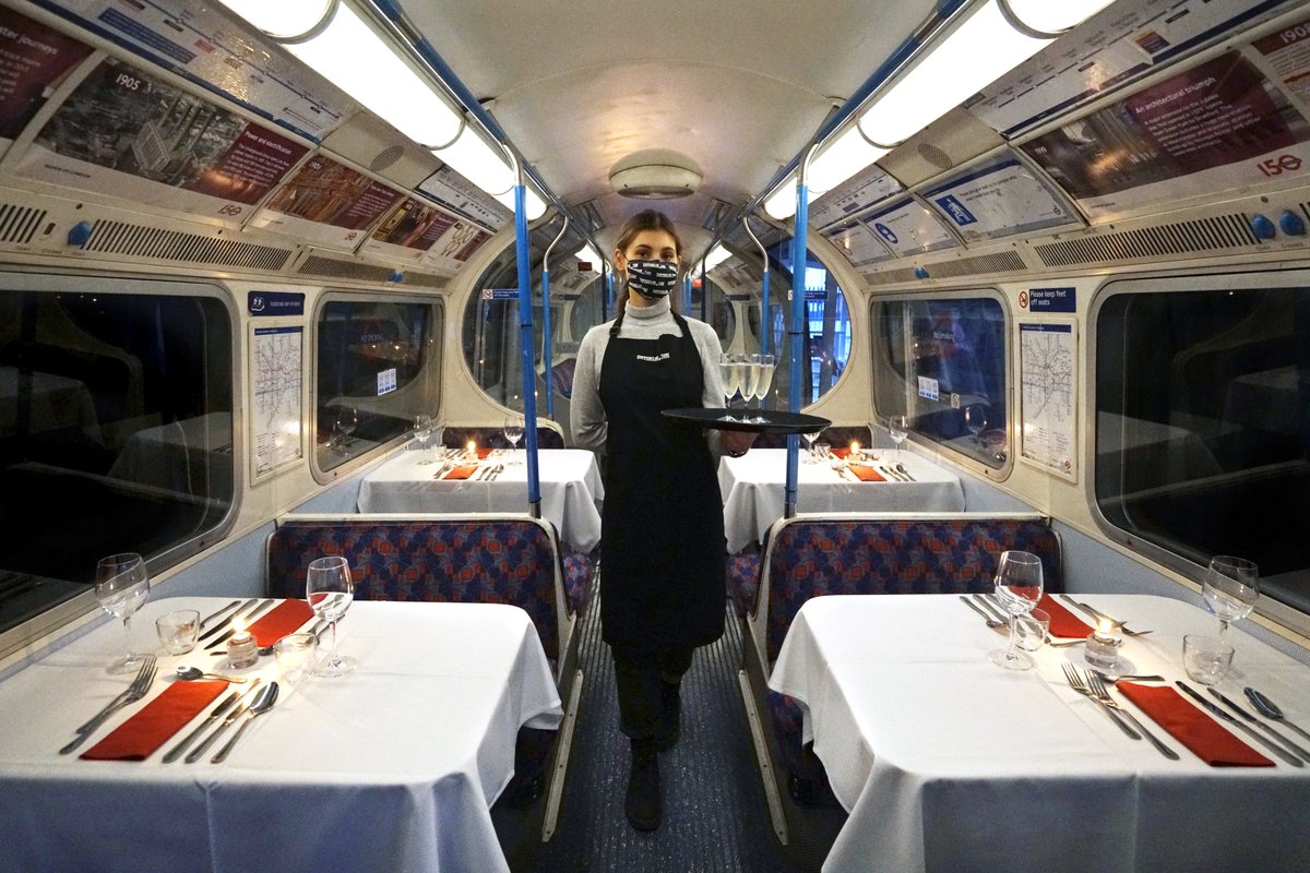 tubemapper's tweet photo. WIN DINNER ON A TRAIN &amp; SIGNED BOOKS

Win a private booth for 2 on board @supperclubtube tube restaurant + both of my books signed.
2 runner ups will win calendars

To enter like &amp; RT this post

Ends Mar 19th 23.59, UK Only

Winner chosen randomly from here &amp; instagram

#GiveAway https://t.co/PkrcvuETRp