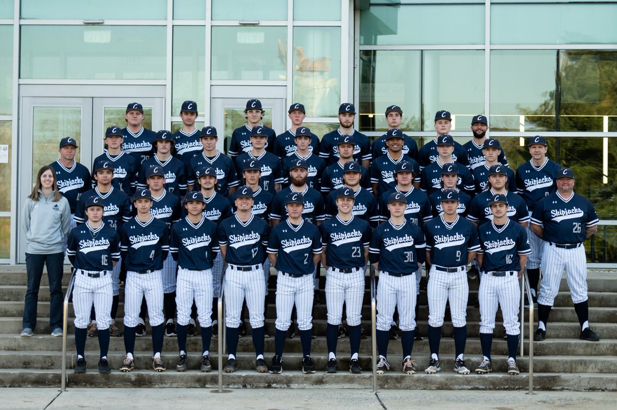 ChesapeakeColl's tweet photo. Our Men's Baseball team will face Delaware Technical Community College at 3pm AT HOME today, 3/15. Come cheer them on! #GoSkipjacks! https://t.co/ggwiXvxQ1Z