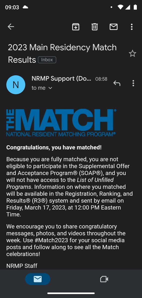 So happy!!! I get to be a surgeon! #gensurgmatch #match2023