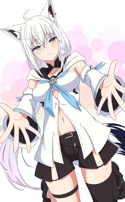 #絵フブキ いいよ、おいで 