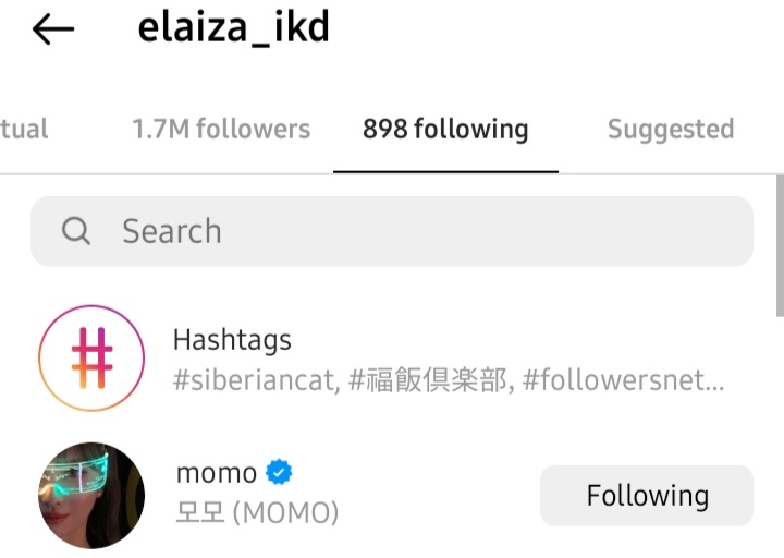 @/elaiza_ikd a japanese singer followed momo in instagram.

#MOMO #모모 #もも #平井もも #平井桃 @JYPETWICE