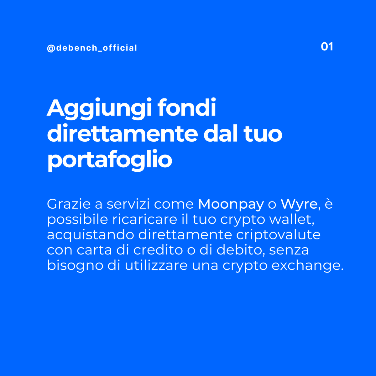 Debenchofficial's tweet photo. Il Custodial Wallet #MetaMask è uno strumento molto utile per iniziare ad acquistare i tuoi primi #NFT!
Scopri come ricaricarlo nel seguente post 👇

#moonpay #binance #coinbase #kraken #wyre #formazionedigitale #fintech #CryptoWallet #Metamask #nftitalia https://t.co/7c5C2YMQRF