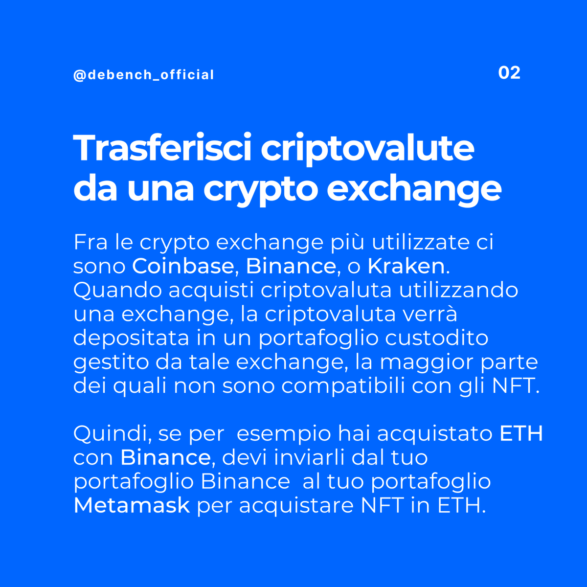 Debenchofficial's tweet photo. Il Custodial Wallet #MetaMask è uno strumento molto utile per iniziare ad acquistare i tuoi primi #NFT!
Scopri come ricaricarlo nel seguente post 👇

#moonpay #binance #coinbase #kraken #wyre #formazionedigitale #fintech #CryptoWallet #Metamask #nftitalia https://t.co/7c5C2YMQRF