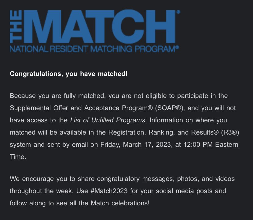 Prepare to be sick of me! Thank you God!! This girl matched ortho 😭 #Match2023